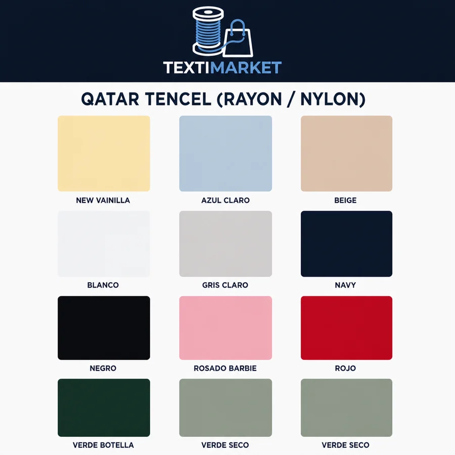 Qatar Tencel (ColimpTex) – carta de colores