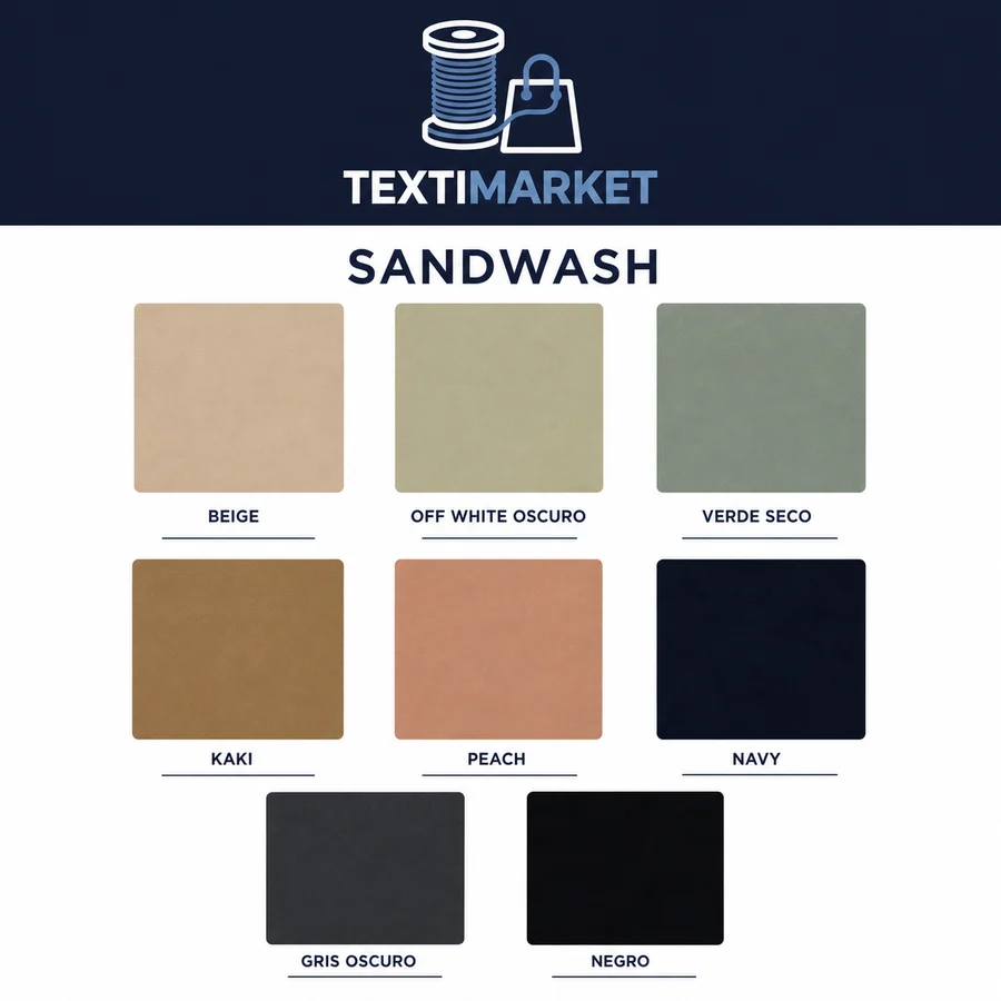 T/R Scuba Sandwash – carta de colores